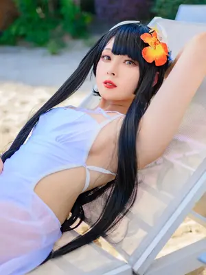 Natsuko Natsuko - Azur Blue Route Hiei bộ đồ bơi