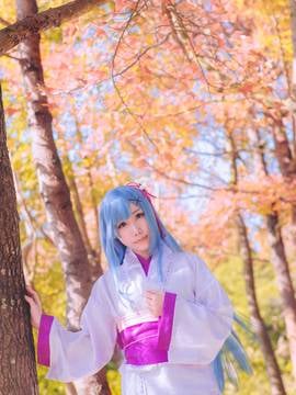"Cuộc sống ở một thế giới khác từ đầu" tóc dài Rem Kimono c o s p l a y