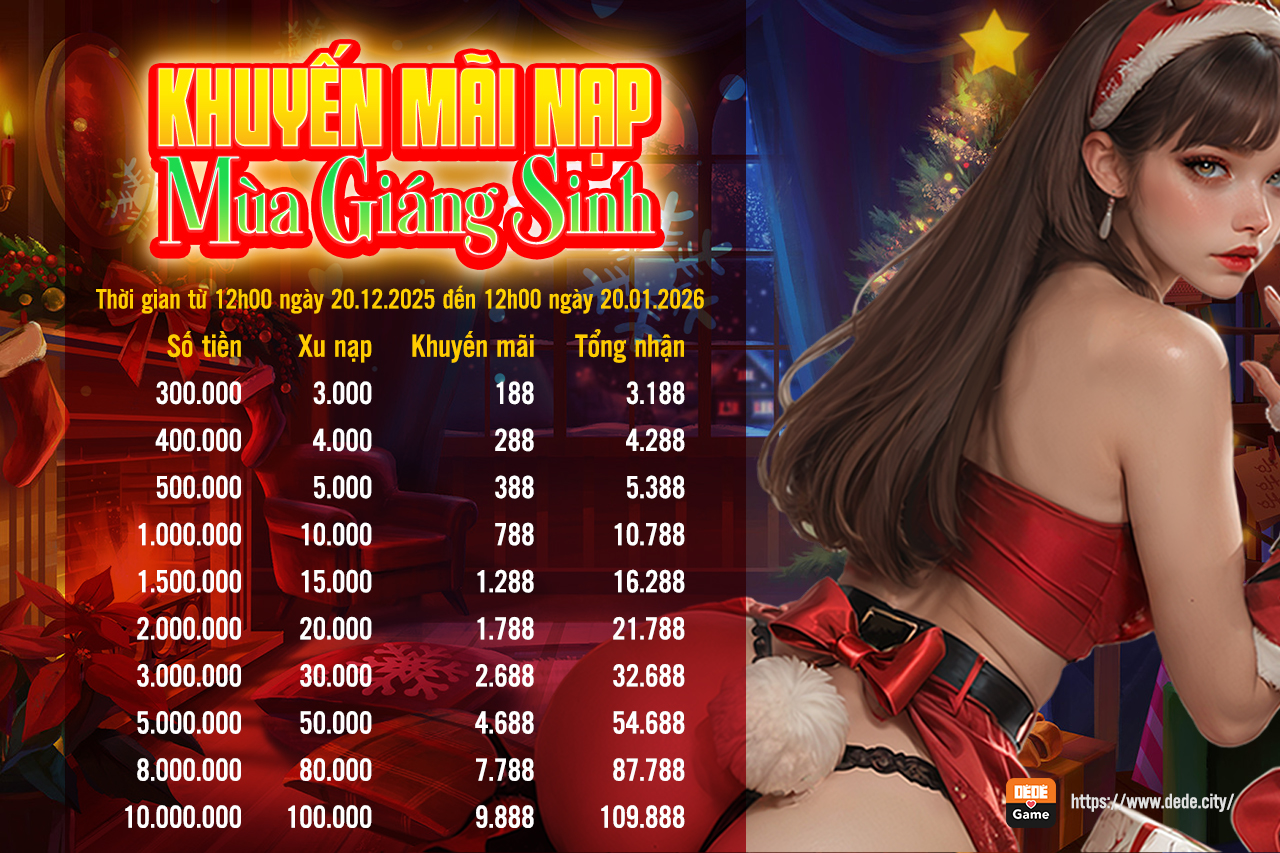 KHUYẾN MÃI NẠP MÙA GIÁNG SINH